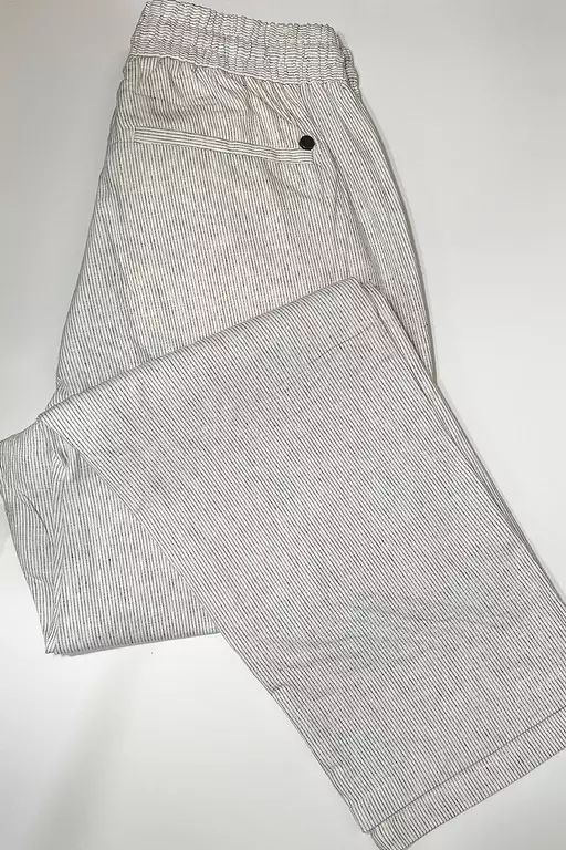 SANDRO BYXA LINNE BEIGE STRUKTUR
