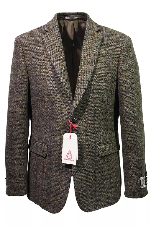 HARRIS TWEED KAVAJ MÖRKBEIGE