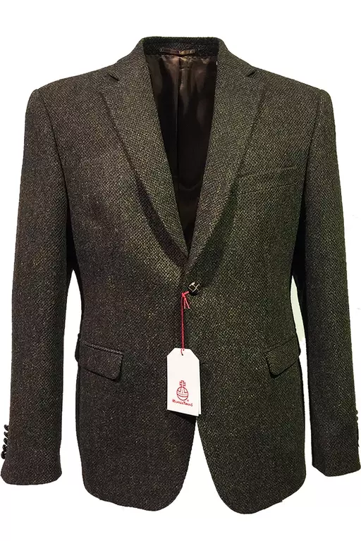 HARRISTWEED KAVAJ MÖRKBRUN