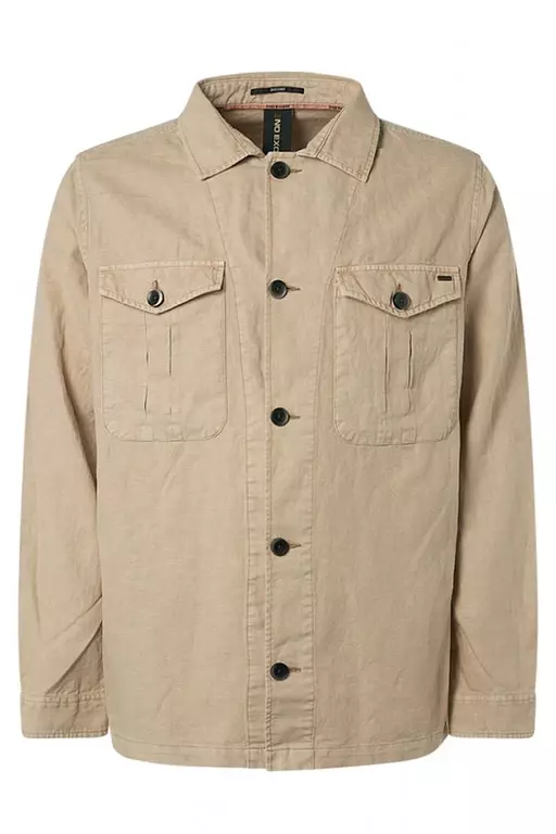 EMILIO OVERSHIRT LINNE NATURBEIGE