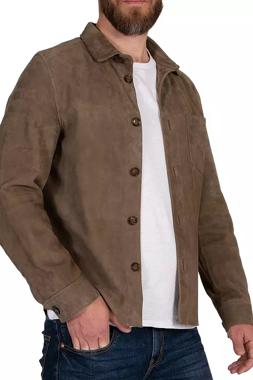 ELIAS OVERSHIRT MOCKA BEIGE