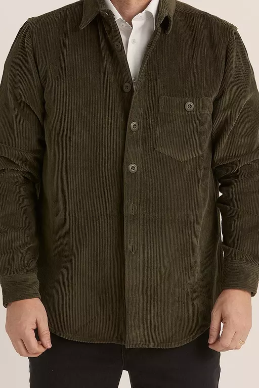 DIDRIK OVERSHIRT MÖRK GRÖN