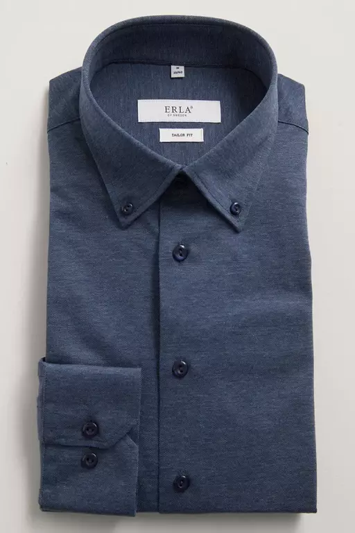 FRACY SKJORTA JERSEY INDIGOBLÅ