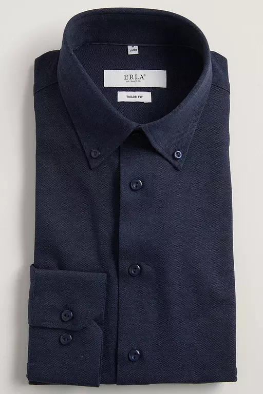 FRACY SKJORTA JERSEY MÖRKBLÅ