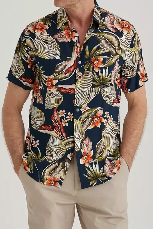 ELVIS SKJORTA BLOMMIG