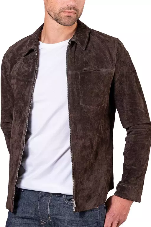 CLARK OVERSHIRT MOCKA MÖRKBRUN
