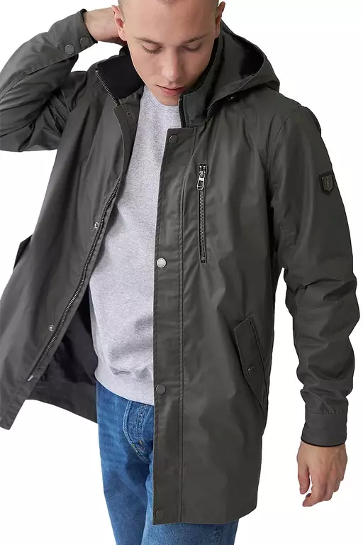 OLIVER PARKAS WAXED OLIVGRÖN
